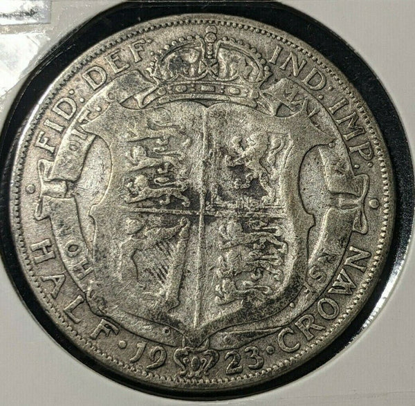 Great Britain 1923 1/2 Crown KM# 818.2  #592