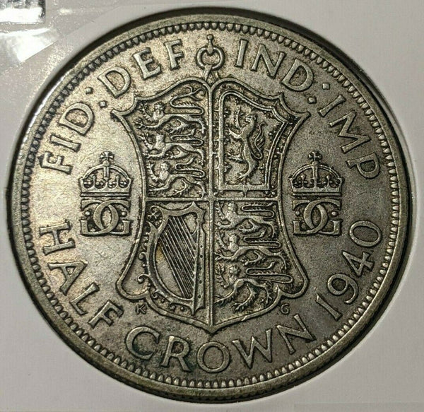 Great Britain 1940 1/2 Crown KM# 856    #571