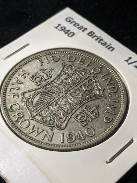 Great Britain 1940 1/2 Crown KM# 856    #571