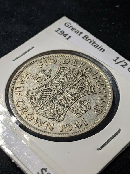 Great Britain 1941 1/2 Crown KM# 856    #337