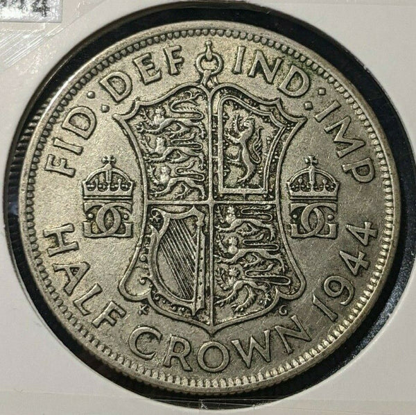 Great Britain 1944 1/2 Crown KM# 856    #448