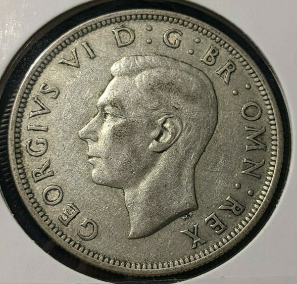 Great Britain 1944 1/2 Crown KM# 856    #448