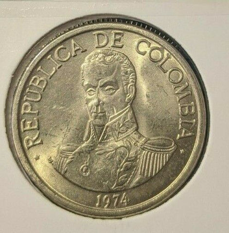 Colombia 1974 Peso KM# 258.1    #37