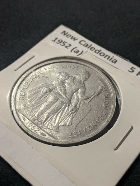 New Caledonia 1952 (a) 5 Francs KM# 4    #44