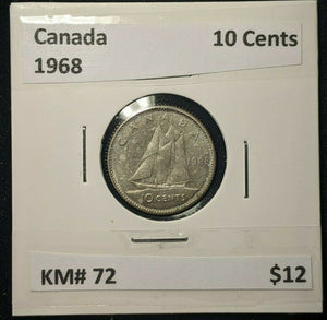 Canada 1968 10 Cents KM# 72    #42