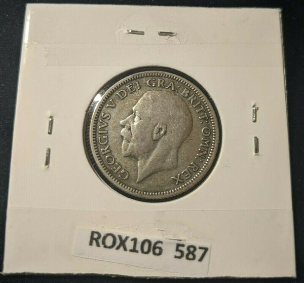 Great Britain 1933 Shilling 1/- KM# 833 Cleaned     #587