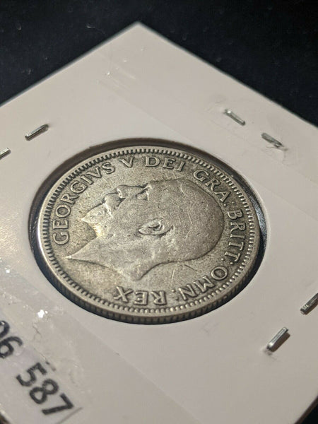 Great Britain 1933 Shilling 1/- KM# 833 Cleaned     #587