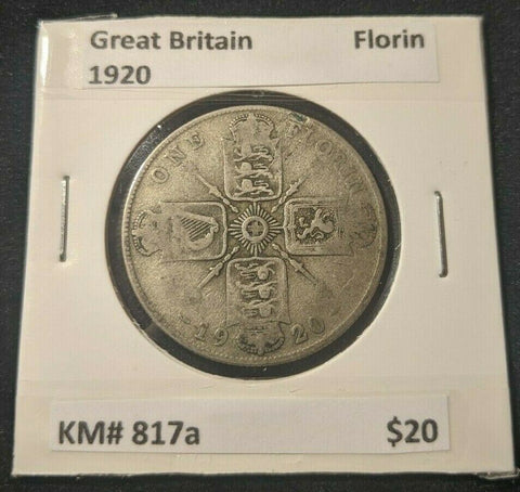 Great Britain 1920 Florin 2/- KM# 817a   #074