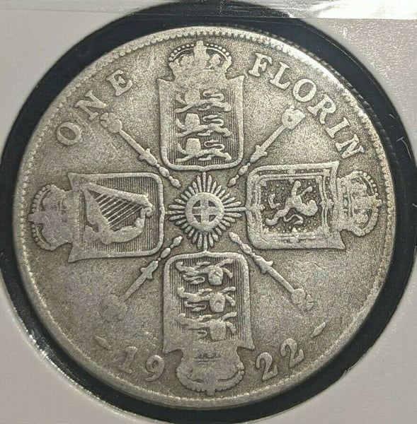 Great Britain 1922 Florin 2/- KM# 817a   #005