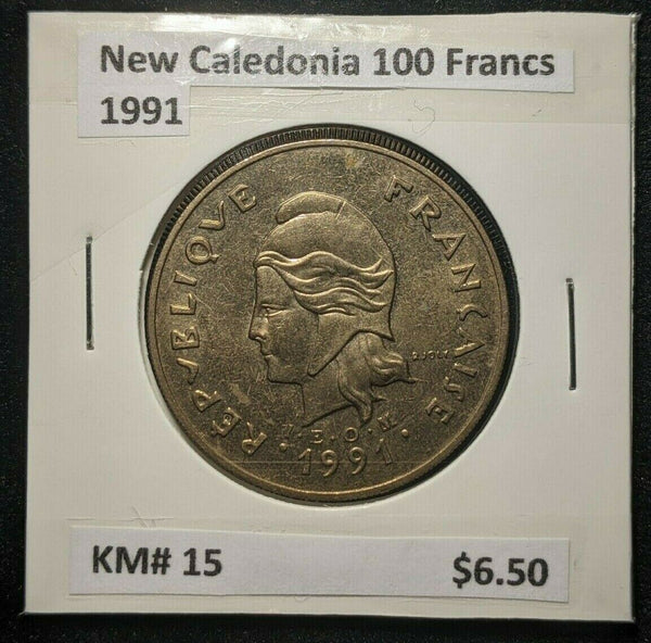 New Caledonia 1991 100 Francs KM# 15   #124