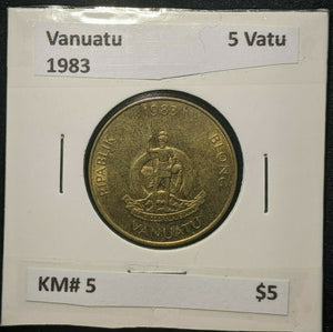 Vanuatu 1983 5 Vatu KM# 5   #109