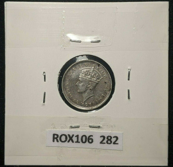 Ceylon 1941 10 Cents KM# 112 Cleaned  #282
