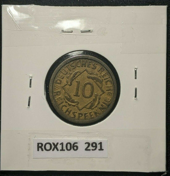 Germany Weimar Republic 1925 E 10 Reichspfennig KM# 40   #291  8A
