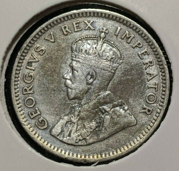 South Africa 1927 6d Sixpence KM# 16.1 Cleaned #313  #11A