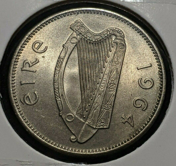 Ireland Republic 1964 6d Sixpence KM# 13a Scratch    #017