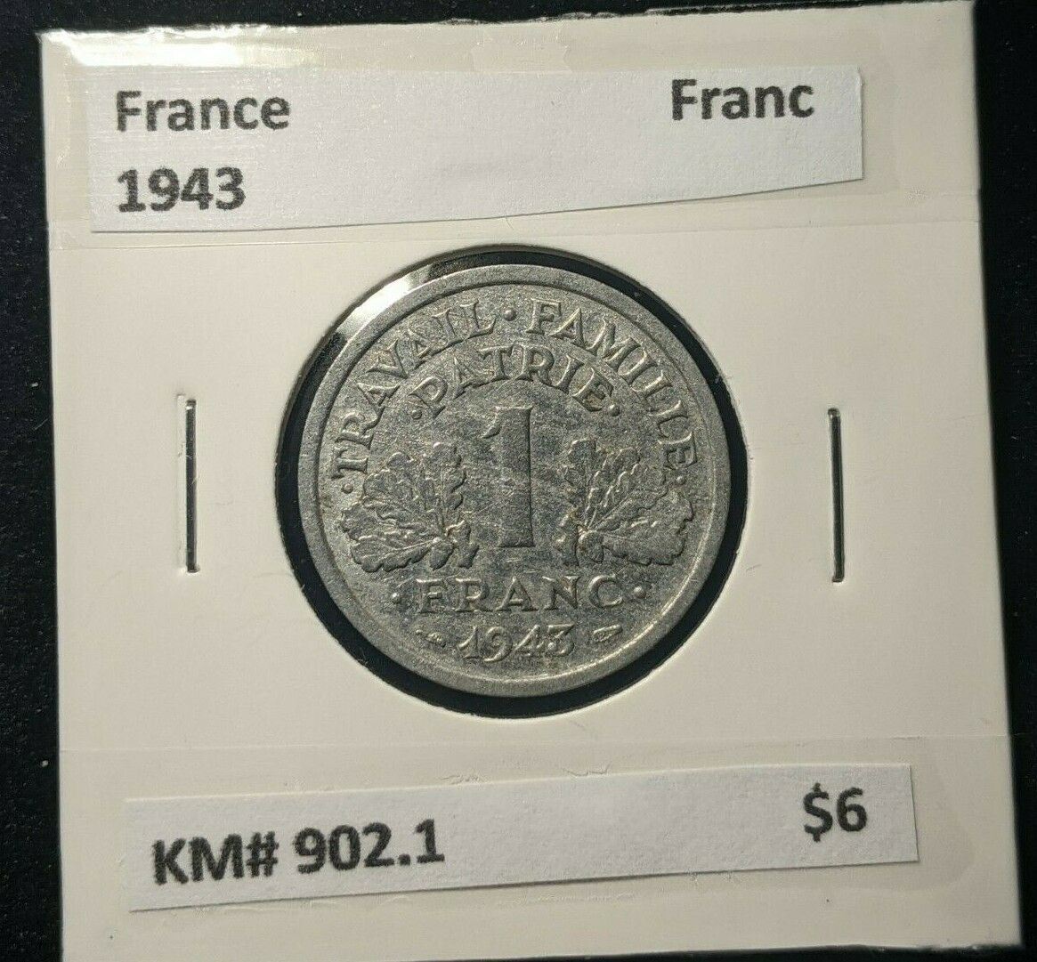 France 1943 Francs KM# 902.1    #069