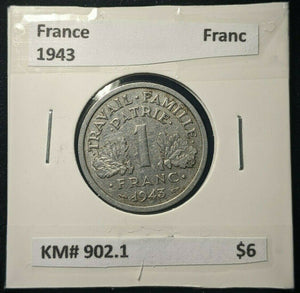 France 1943 Francs KM# 902.1    #083
