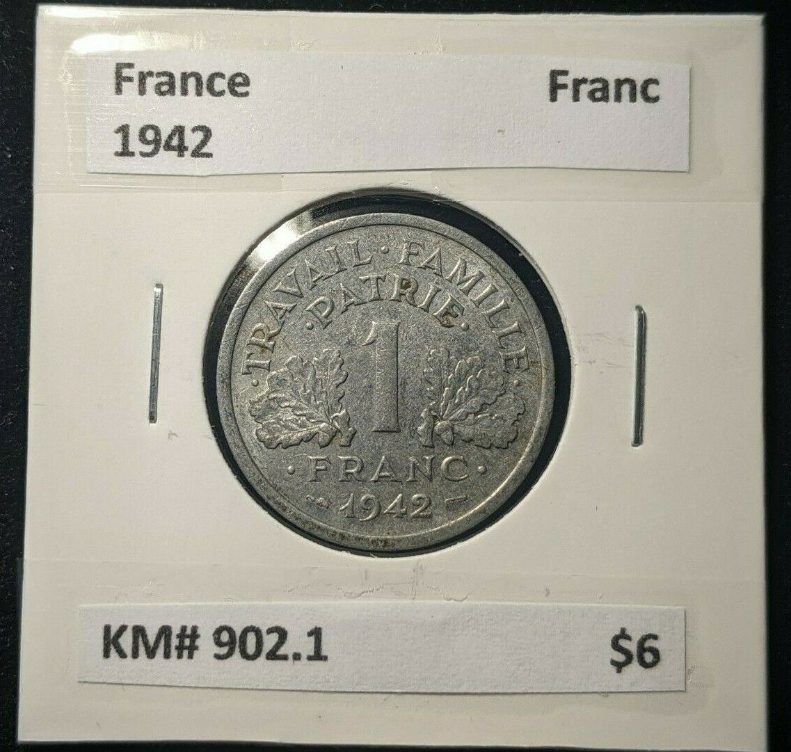 France 1942 Francs KM# 902.1    #006