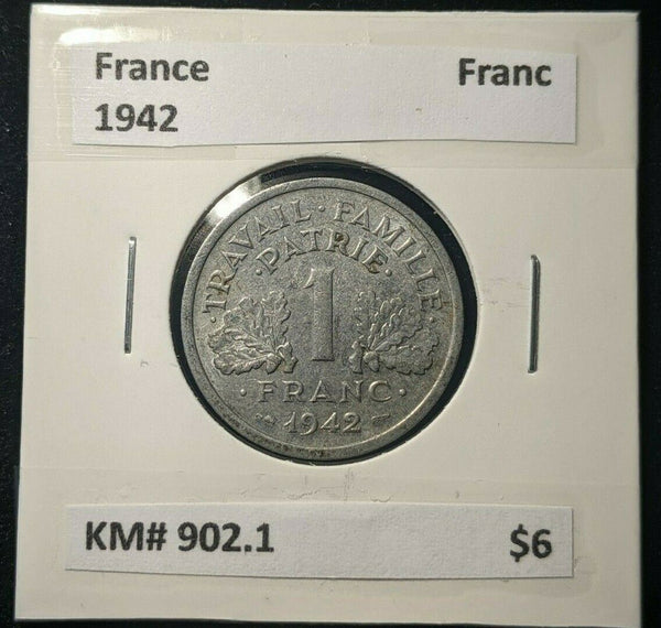 France 1942 Francs KM# 902.1    #006