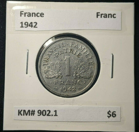 France 1942 Francs KM# 902.1    #006