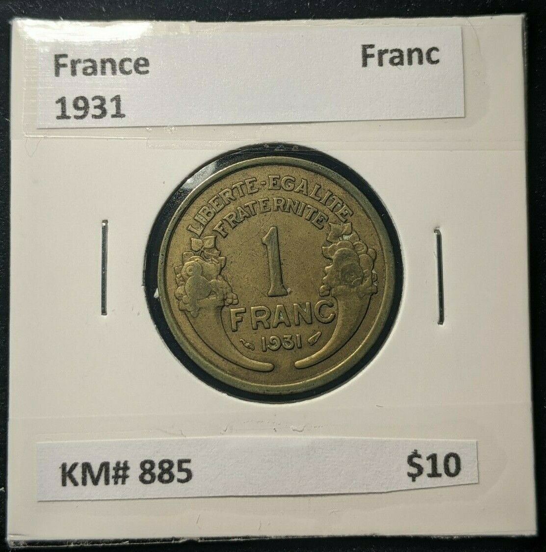 France 1931 Francs KM# 885    #0593