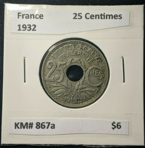 France 1932 25 Centimes KM# 867a    #0597