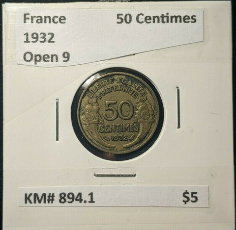 France 1932 Open 9 50 Centimes KM# 894.1    #0034