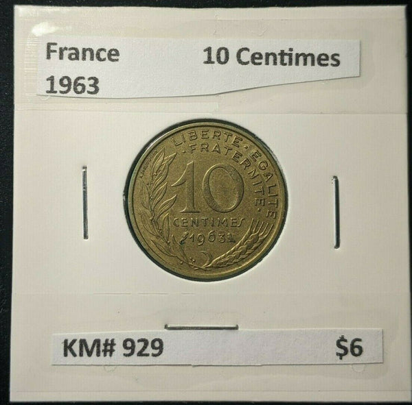 France 1963 10 Centimes KM# 929    #0653