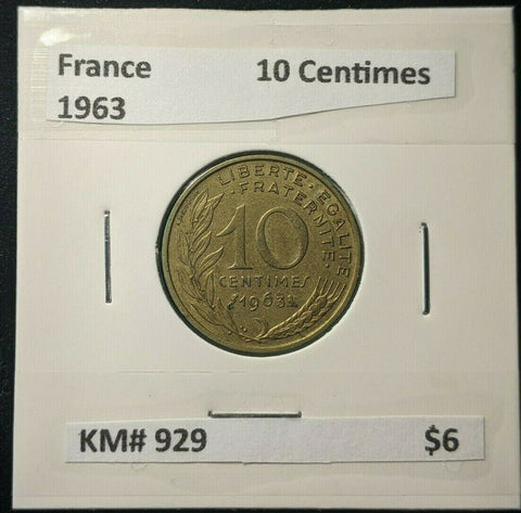 France 1963 10 Centimes KM# 929    #0653