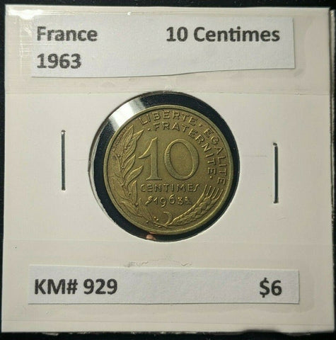 France 1963 10 Centimes KM# 929    #0583
