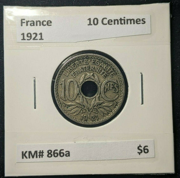 France 1921 10 Centimes KM# 866a  #0085