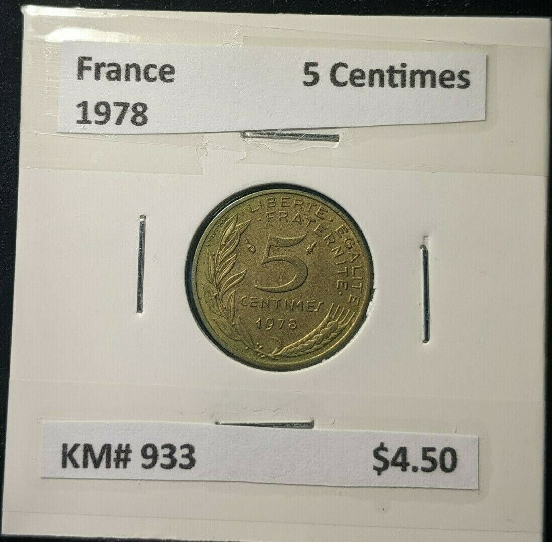 France 1978 5 Centimes KM# 933  #0654