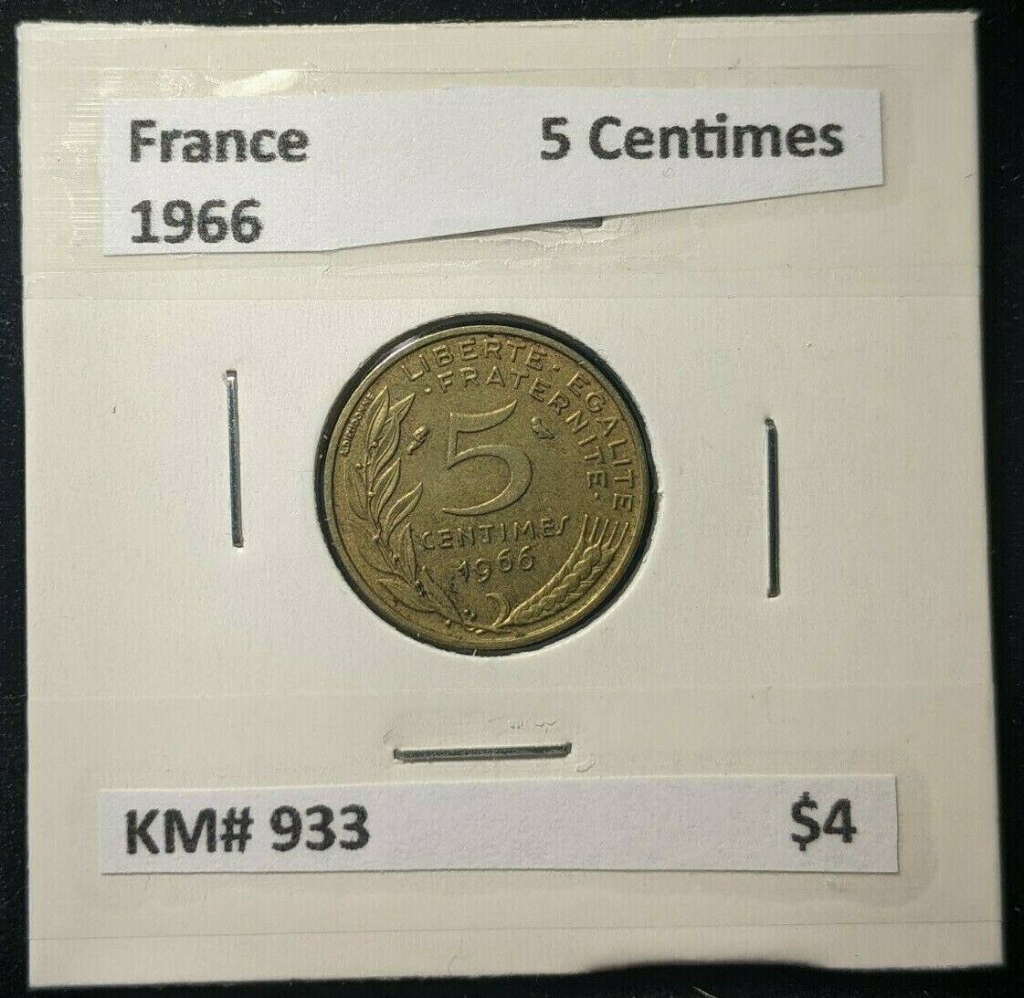 France 1966 5 Centimes KM# 933  #0554