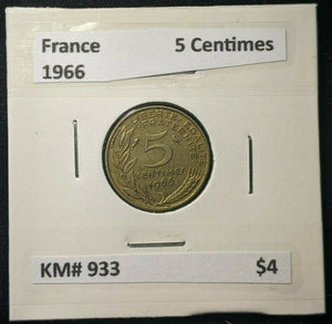 France 1966 5 Centimes KM# 933  #0554