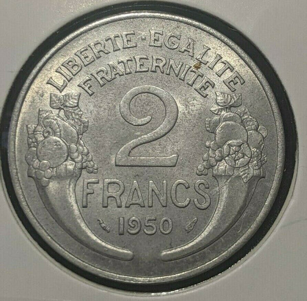 France 1950 2 Francs KM# 886a.1 #0614