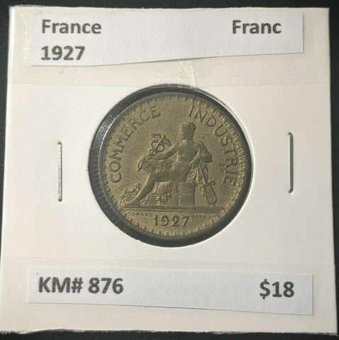 France 1927 Franc KM# 876 #0632