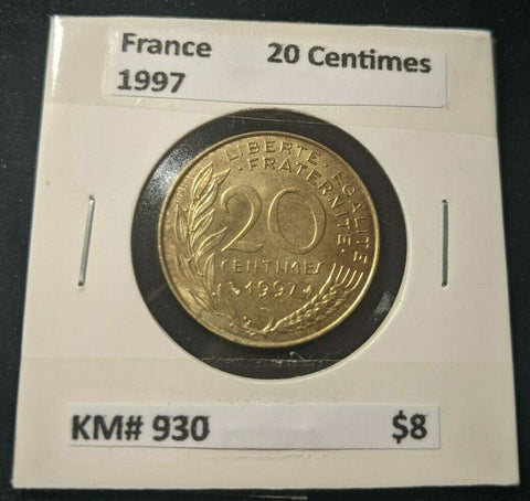 France 1997 20 Centimes KM# 930    #773