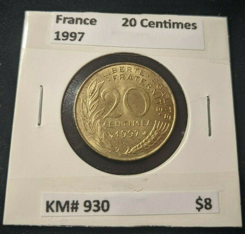 France 1997 20 Centimes KM# 930    #774