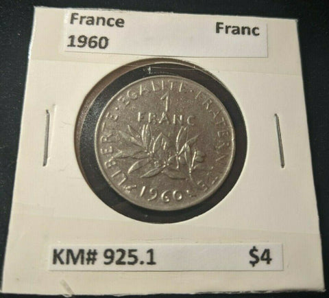 France 1960 Franc KM# 925.1    #775