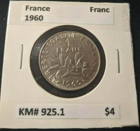 France 1960 Franc KM# 925.1    #776