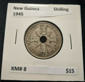 New Guinea 1945 Shilling1/- KM# 8 #568