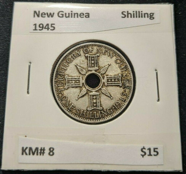 New Guinea 1945 Shilling1/- KM# 8 #544