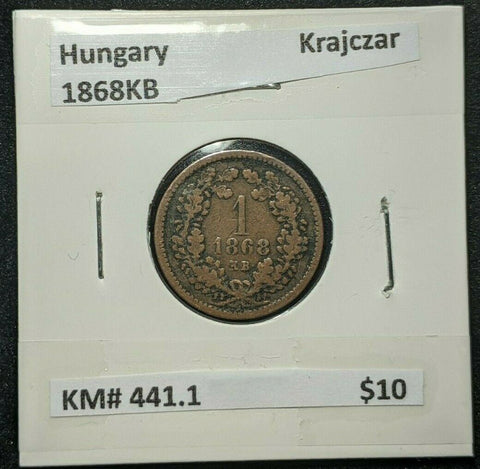 Hungary 1868KB Krajczar KM# 441.1   #171