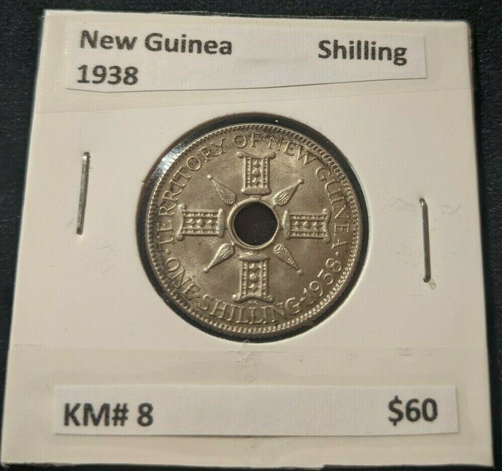 New Guinea 1938 Shilling 1/- KM# 8  #575