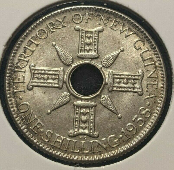 New Guinea 1938 Shilling 1/- KM# 8  #575