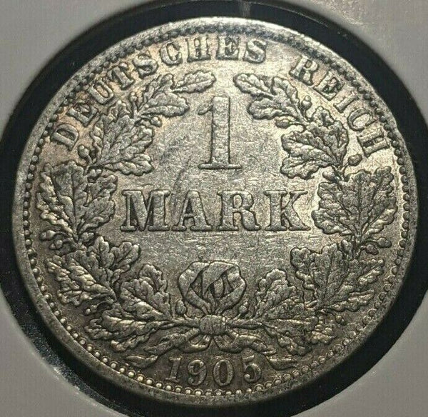 Germany Empire 1905 A Mark KM# 14 Cleaned #211  8A