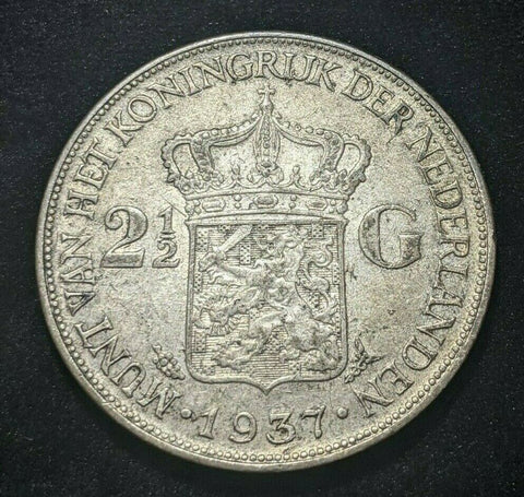 Netherlands 1937 2-1/2 Gulden KM# 165  #230