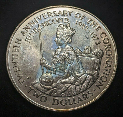 Cook Islands 1973 Proof 2 Dollars KM# 8  #286