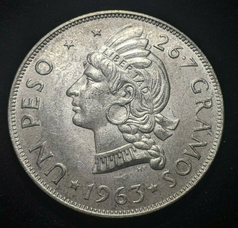 Dominican Republic 1963 Peso KM# 30  #226