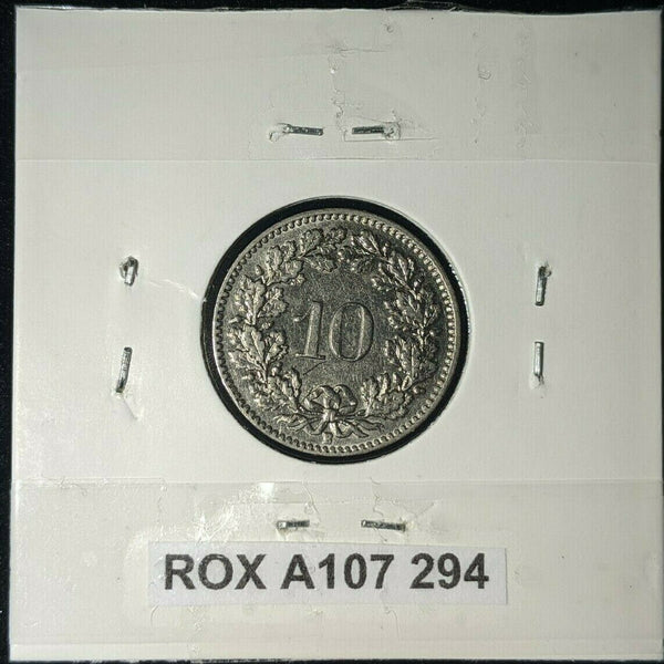 Switzerland 1939 10 Rappen KM# 27b Scratch   #294   #12B